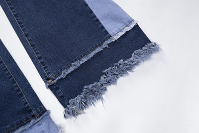 Jeans Talle Alto Slim Fit Pierna Ancha para Mujer - Image 10