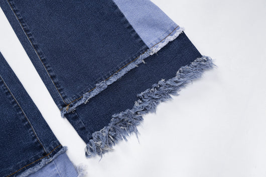 Jeans Talle Alto Slim Fit Pierna Ancha para Mujer - Image 10