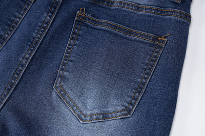 Jeans Talle Alto Slim Fit Pierna Ancha para Mujer - Image 11
