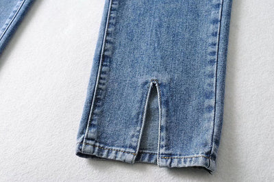 Pantalón Retro Importado Cintura Alta Slim Ajustado - Image 8