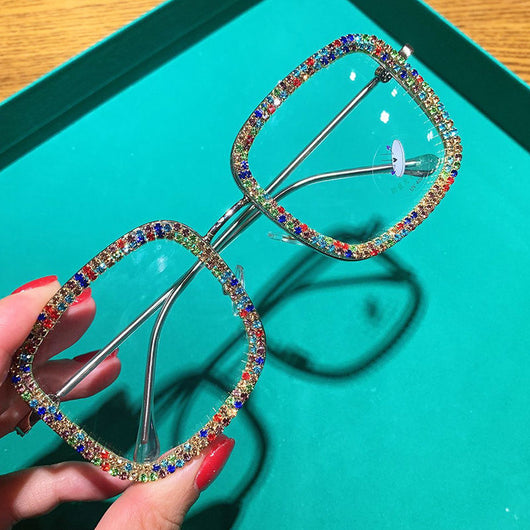 Gafas de Moda Coreana con Cristales Cuadrados Brillantes - Image 6