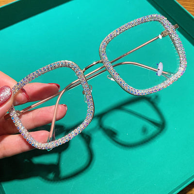Gafas de Moda Coreana con Cristales Cuadrados Brillantes - Image 7