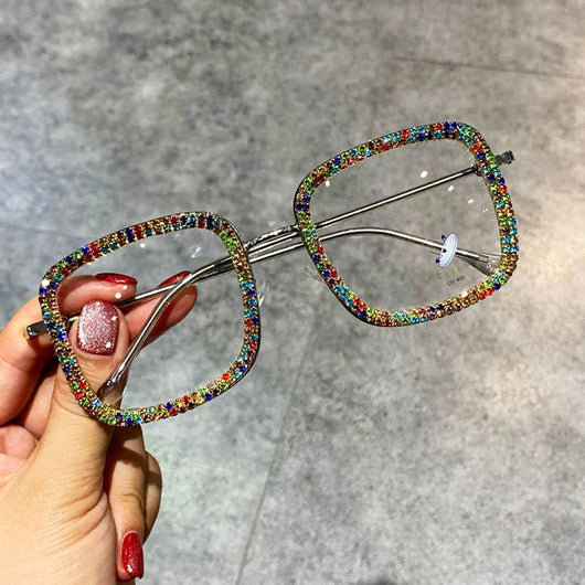 Gafas de Moda Coreana con Cristales Cuadrados Brillantes - Image 8