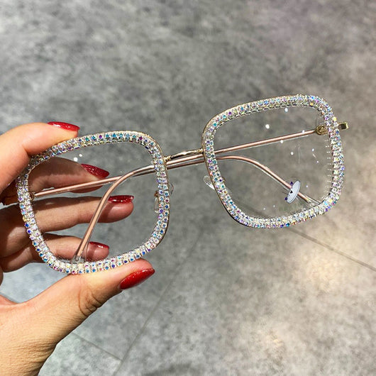 Gafas de Moda Coreana con Cristales Cuadrados Brillantes - Image 9