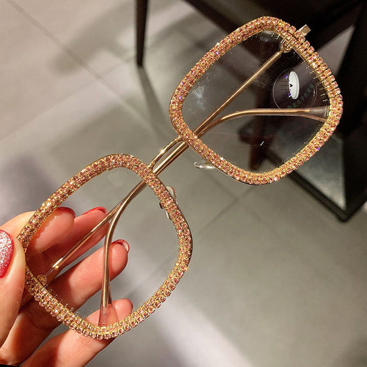 Gafas de Moda Coreana con Cristales Cuadrados Brillantes - Image 12