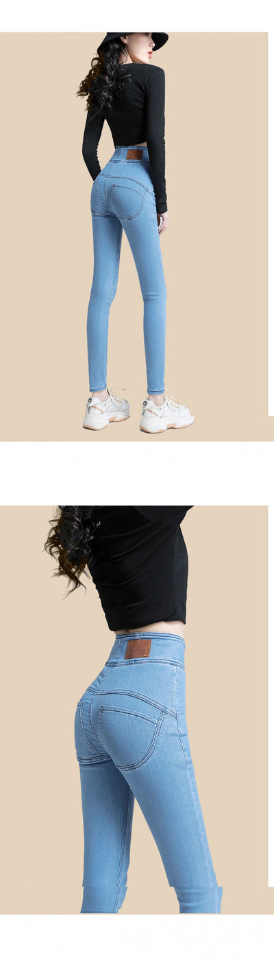 Pantalón Skinny Durazno de Cintura Alta para Verano - Image 13