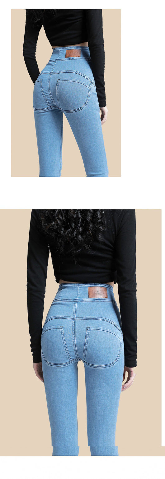 Pantalón Skinny Durazno de Cintura Alta para Verano - Image 14