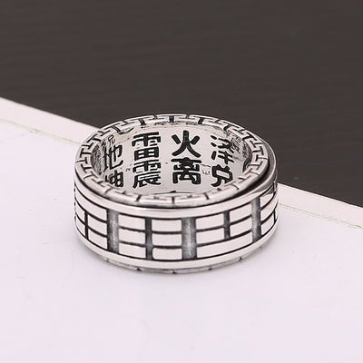 Anillo Vintage de Plata Tailandesa con Escritura Sagrada - Diseño Masculino - Image 12