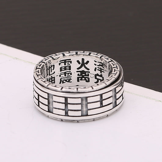 Anillo Vintage de Plata Tailandesa con Escritura Sagrada - Diseño Masculino - Image 12