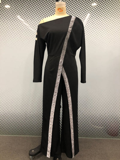 Jumpsuit Elegante de Piernas Anchas y Mangas Largas Estilo Europeo - Image 9