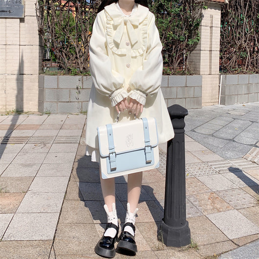 Abrigo de Lana con Cuello Estilo Muñeca Japonesa para Mujer - Image 21
