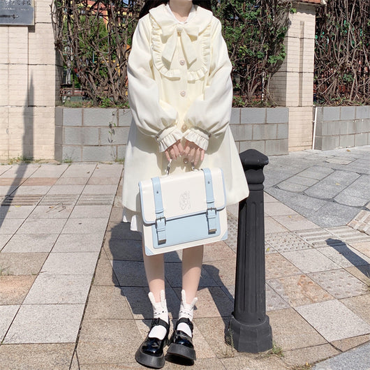 Abrigo de Lana con Cuello Estilo Muñeca Japonesa para Mujer - Image 24