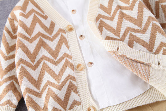 Cardigan con Solapa Estilo Onda para Niños y Niñas - Image 16