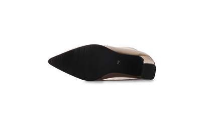 Botas Cortas de Cuero para Mujer con Tacón Grueso - Image 7