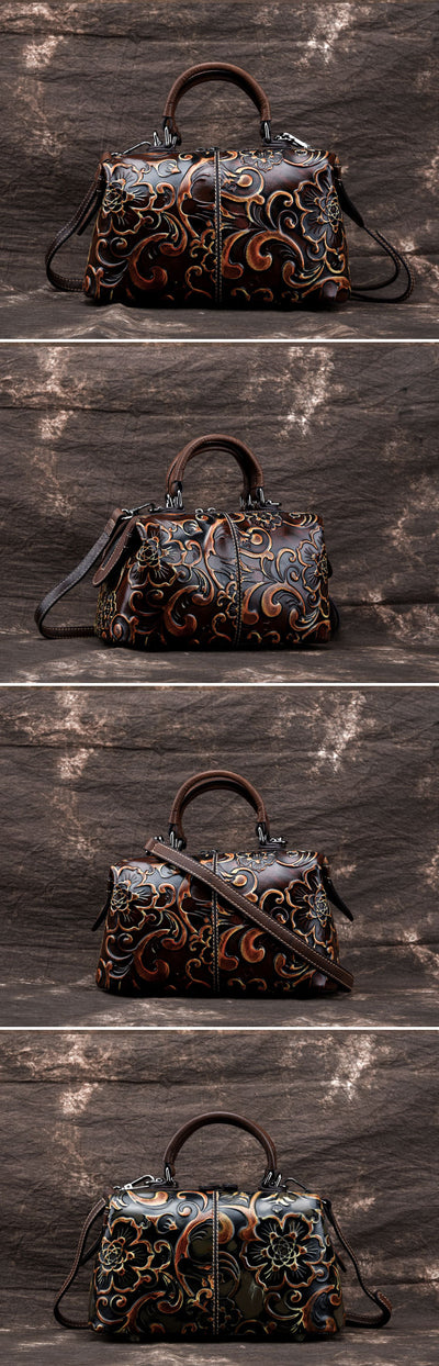 Bolso de Mano Personalizado en Cuero Genuino con Grabado Artesanal - Image 9