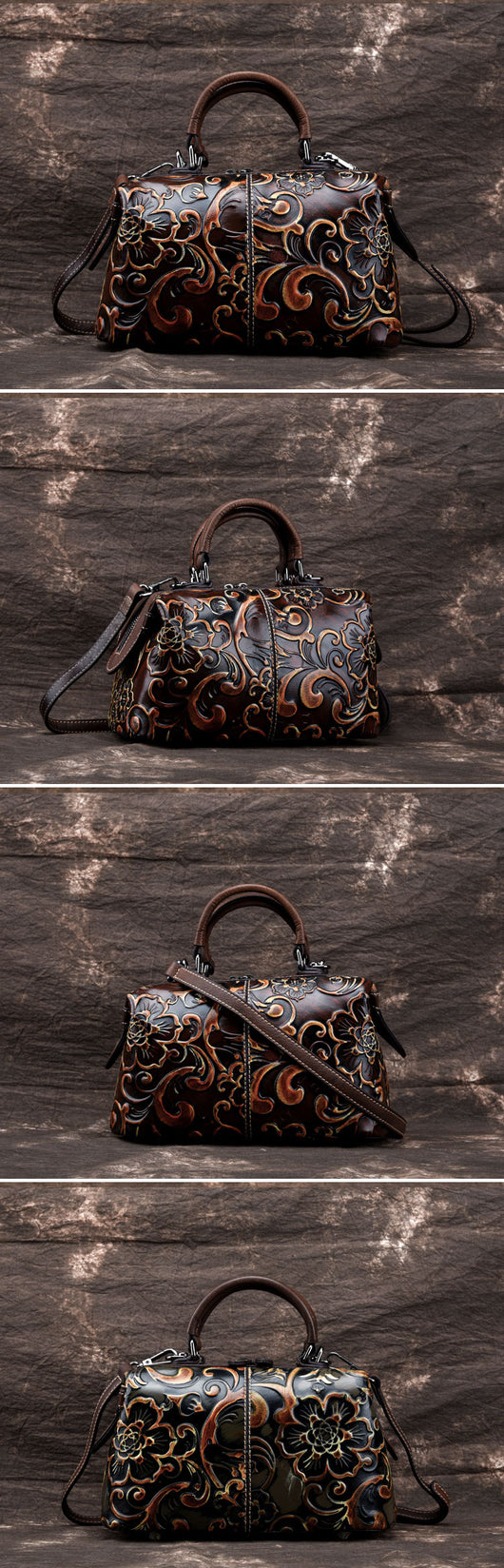 Bolso de Mano Personalizado en Cuero Genuino con Grabado Artesanal - Image 9