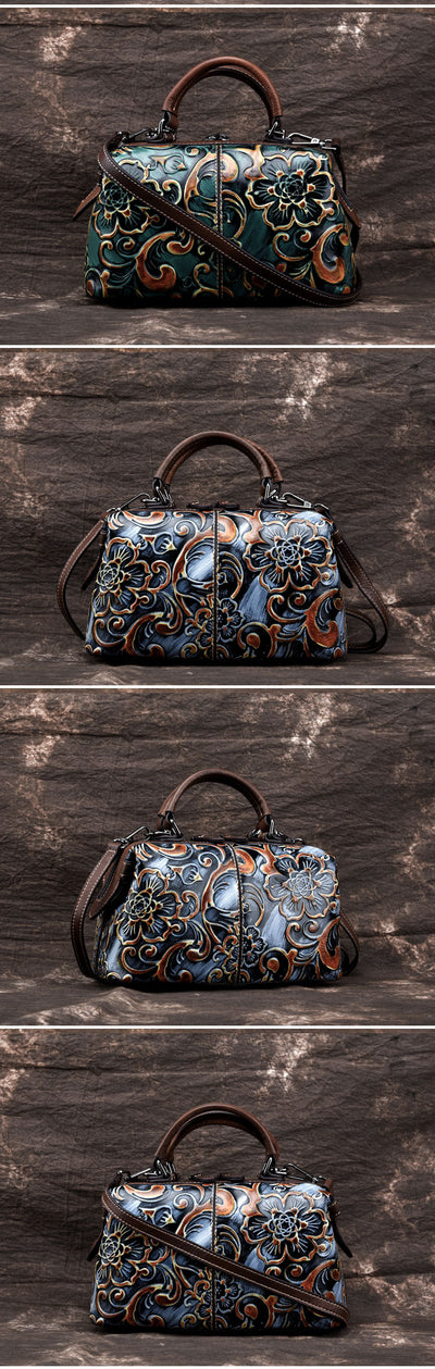 Bolso de Mano Personalizado en Cuero Genuino con Grabado Artesanal - Image 11