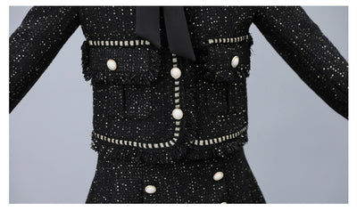 Vestido de Tweed Elegante para Ocasiones Especiales - Image 8