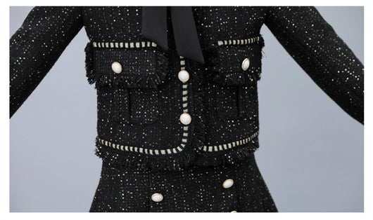 Vestido de Tweed Elegante para Ocasiones Especiales - Image 8