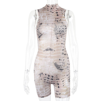 Jumpsuit Estampado Serpiente Cintura Alta Efecto Levantador - Image 15