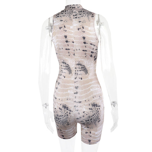 Jumpsuit Estampado Serpiente Cintura Alta Efecto Levantador - Image 17