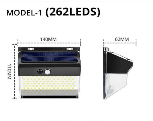 Lámpara Solar de Pared 262 - Iluminación Exterior Inteligente - Image 6