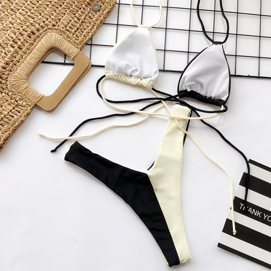 Bikini Estampado Leopardo con Cuello Anudado - Image 23