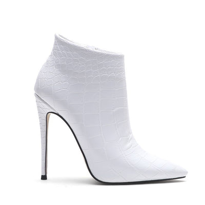 Botines Nude con Patrón de Piedra - Punta Fina y Tacón Delgado - Image 15