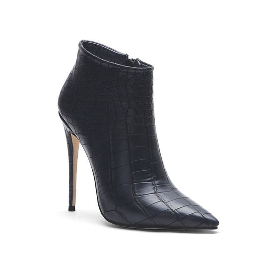 Botines Nude con Patrón de Piedra - Punta Fina y Tacón Delgado - Image 17
