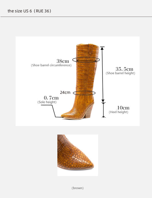 Botas Altas de Tacón Grueso Estilo Martin para Mujer - Image 12