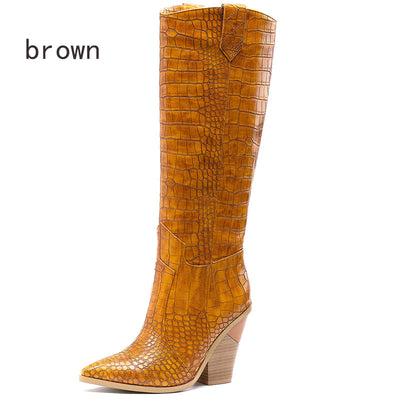 Botas Altas de Tacón Grueso Estilo Martin para Mujer - Image 15