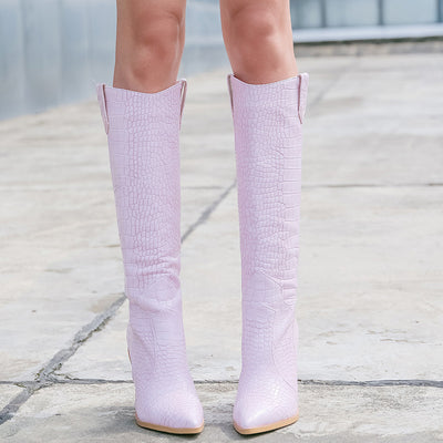 Botas Altas de Tacón Grueso Estilo Martin para Mujer - Image 37