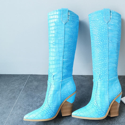 Botas Altas de Tacón Grueso Estilo Martin para Mujer - Image 40