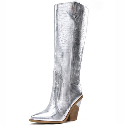 Botas Altas de Tacón Grueso Estilo Martin para Mujer - Image 44