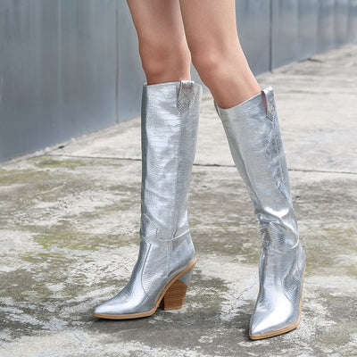 Botas Altas de Tacón Grueso Estilo Martin para Mujer - Image 47