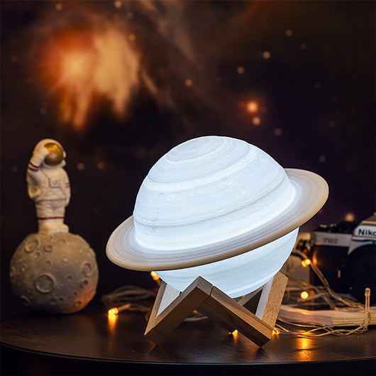 Lámpara Inteligente 3D de Saturno con Impresión Creativa - Image 5