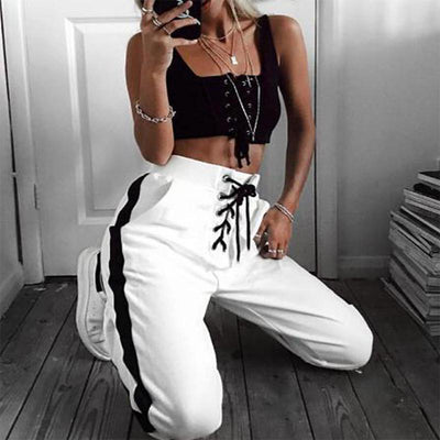 Pantalones Cintura Alta con Detalle Cruzado - Image 12