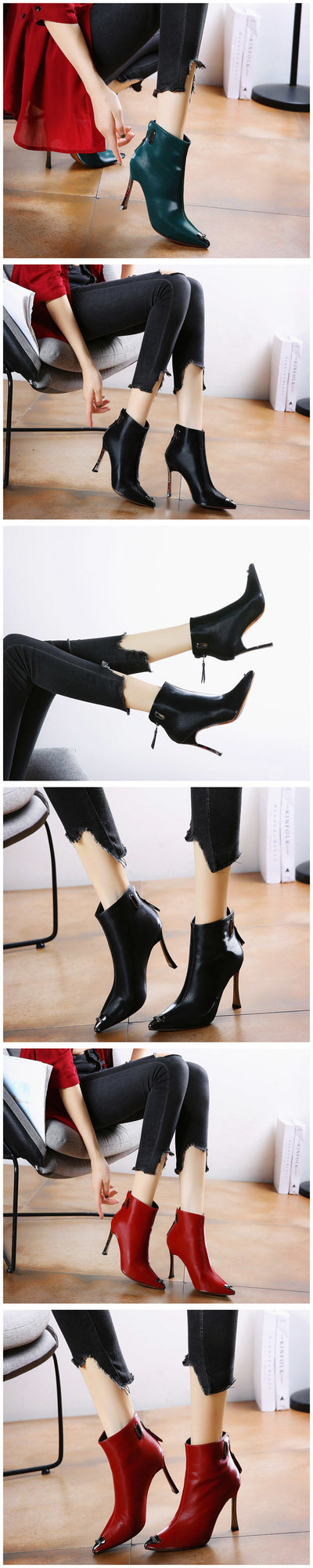 Botas Stiletto Martin con Cierre Trasero para Mujer - Image 13