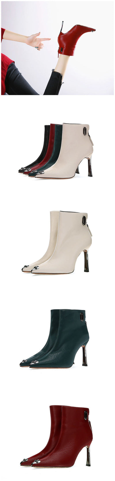 Botas Stiletto Martin con Cierre Trasero para Mujer - Image 14