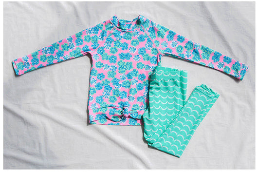 Traje de Baño Infantil de Manga Larga con Protección Solar - Image 17