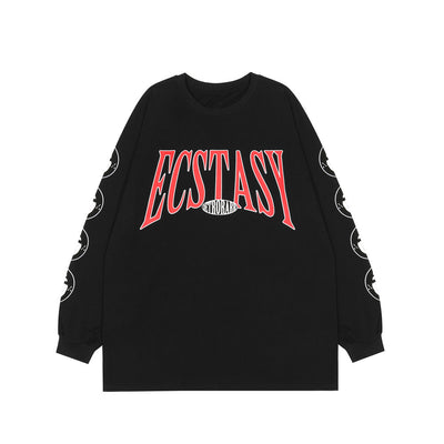 Camiseta Manga Larga Estampado Alfabético para Hombre - Image 6