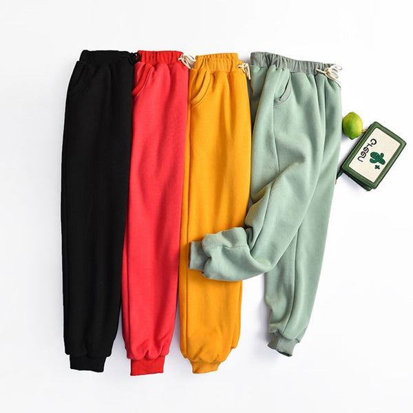 Pantalones de Buzo Mujer Lana Cachemira Otoño Invierno Comfort Plus