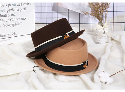 Sombrero de Lana Pura para Mujer con Detalle de Abejita - Accesorio de Moda - Image 19
