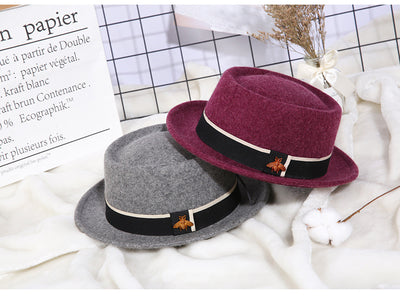 Sombrero de Lana Pura para Mujer con Detalle de Abejita - Accesorio de Moda - Image 21