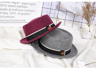 Sombrero de Lana Pura para Mujer con Detalle de Abejita - Accesorio de Moda - Image 22