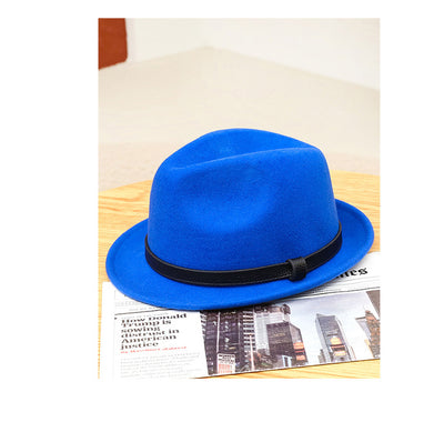 Sombrero Caballero Británico de Lana Pura con Ala Corta Enrollada - Otoño e Invierno - Image 23