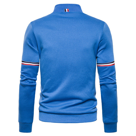 Chaqueta de Hombre con Cuello Tipo Cinta Británico - Image 8