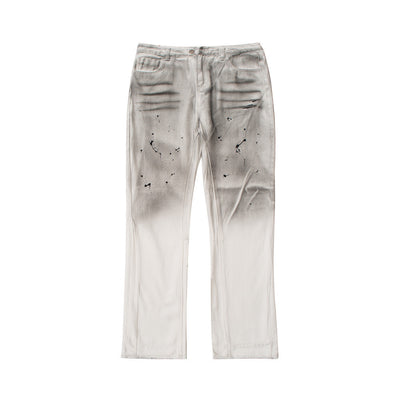 Jeans Tie-Dye Desgastados con Bordes Crudos para Hombre - Image 6