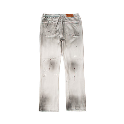 Jeans Tie-Dye Desgastados con Bordes Crudos para Hombre - Image 7