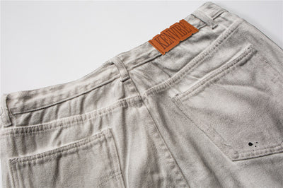 Jeans Tie-Dye Desgastados con Bordes Crudos para Hombre - Image 9